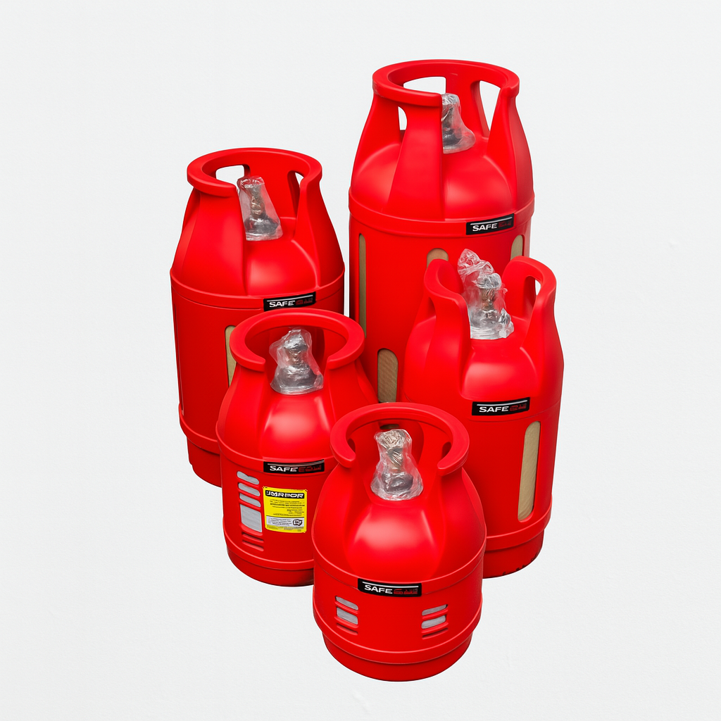 Композитний газовий балон SAFEGAS 12,5 л (Болгарія), легкий, антикорозійний, тиск 20 бар, різьба E25